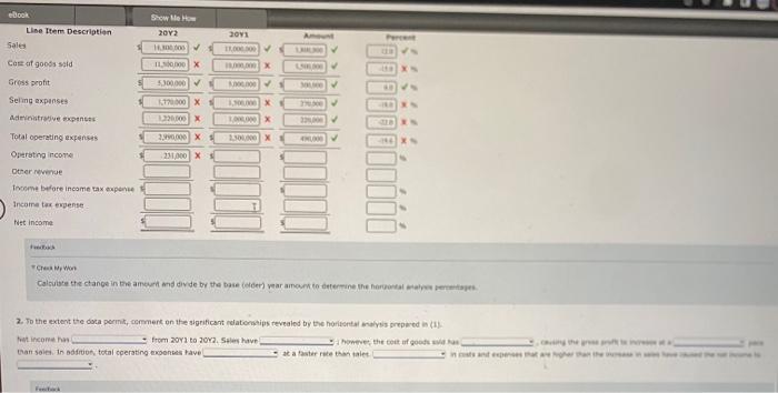 eBook Line Item Description Sales Cost of goods sold Gross profit Selling expenses Administrative expenses