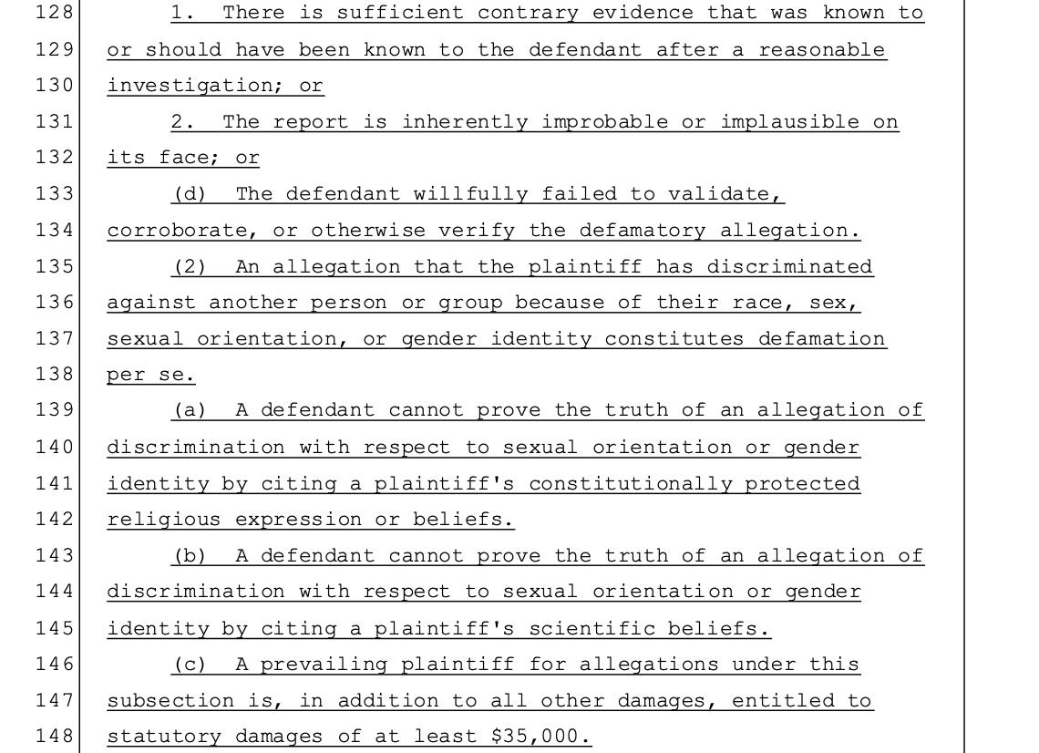 128 1. There is sufficient contrary evidence that was known to 129 or should have been known to the defendant