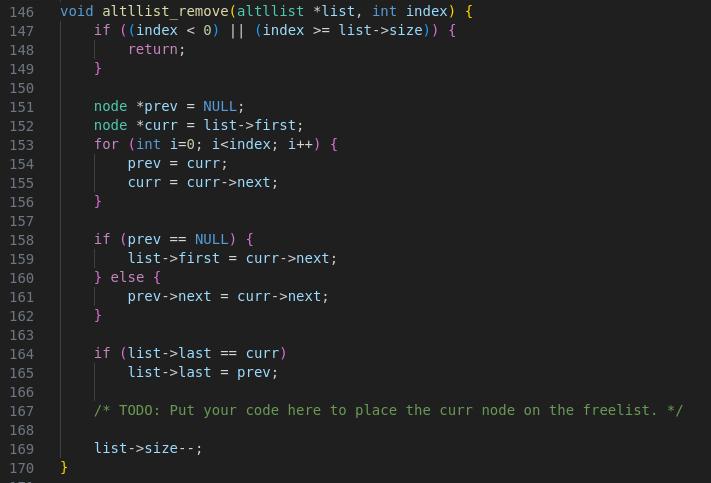 146 void altllist_remove (altllist *list, int index) { if ((index < 0) || (index >= list->size)) { 147 148