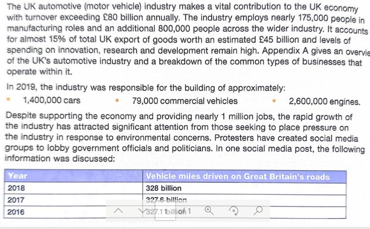 The UK automotive (motor vehicle) industry makes a vital contribution to the UK economy with turnover