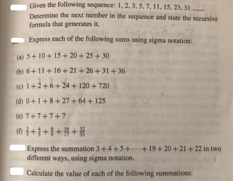 Given the following sequence: 1, 2, 3, 5, 7, 11, 15, 23, 31 Determine the next number in the sequence and