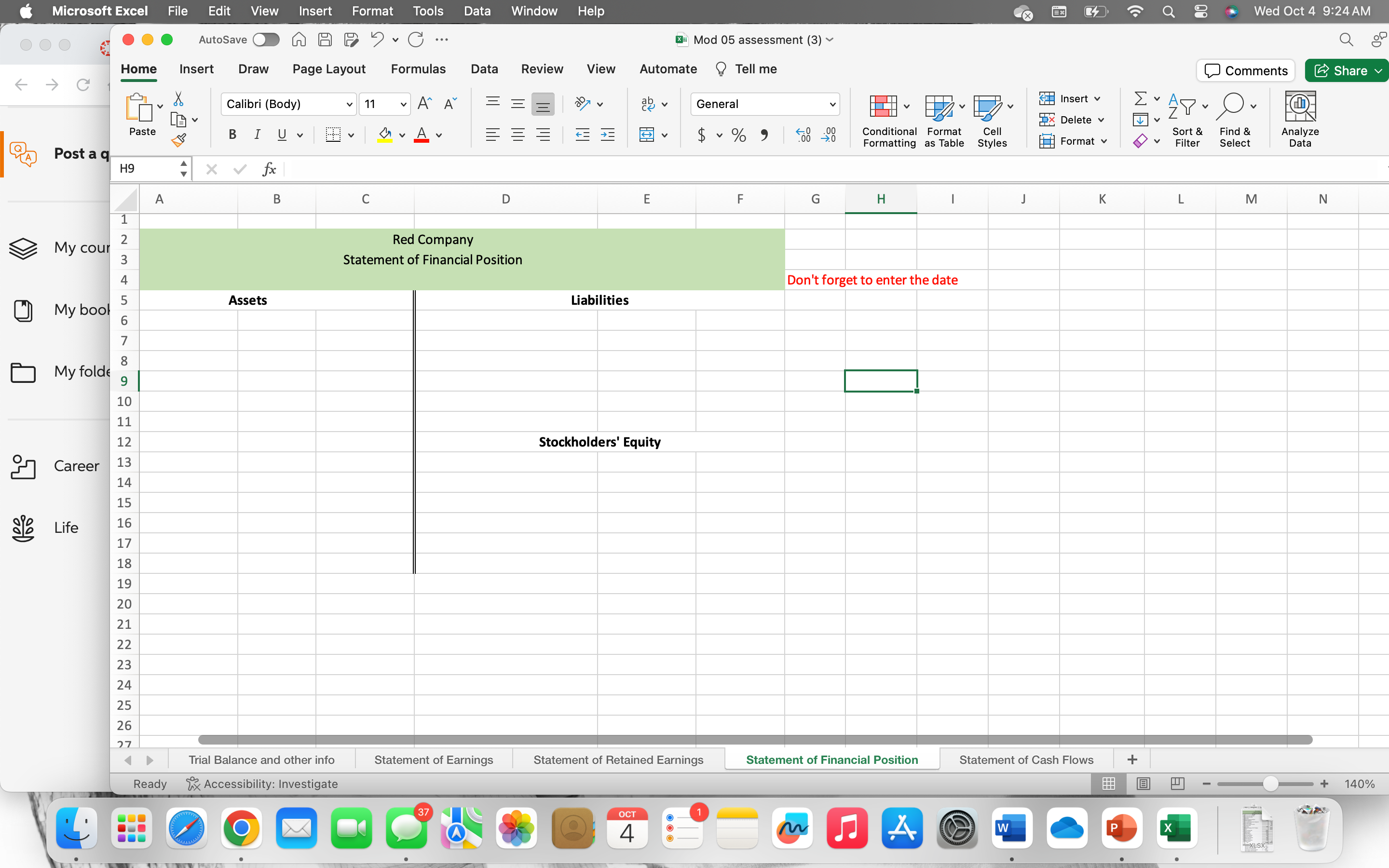 7 Microsoft Excel File Edit View Insert Format Tools Data Window Help 5. C Post a q My cour My book My folde