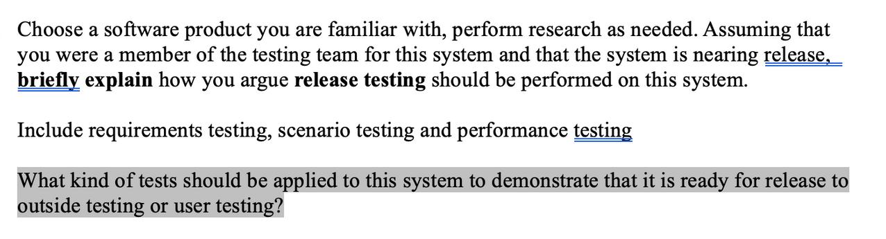 Choose a software product you are familiar with, perform research as needed. Assuming that you were a member