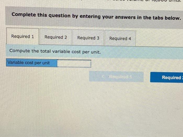 Complete this question by entering your answers in the tabs below. Required 1 Required 2 Required 3 Compute