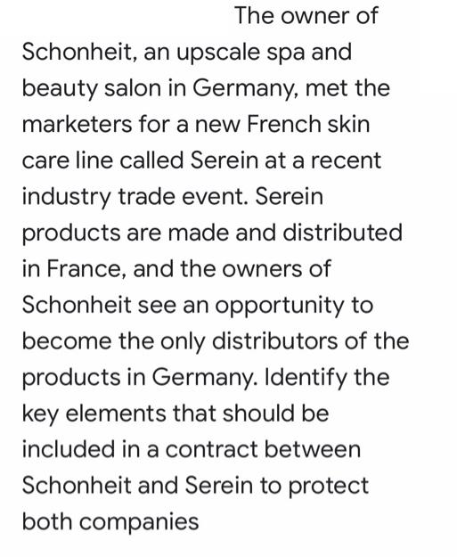 The owner of Schonheit, an upscale spa and beauty salon in Germany, met the marketers for a new French skin