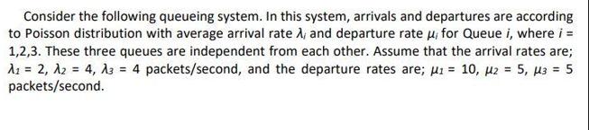 Consider the following queueing system. In this system, arrivals and departures are according to Poisson