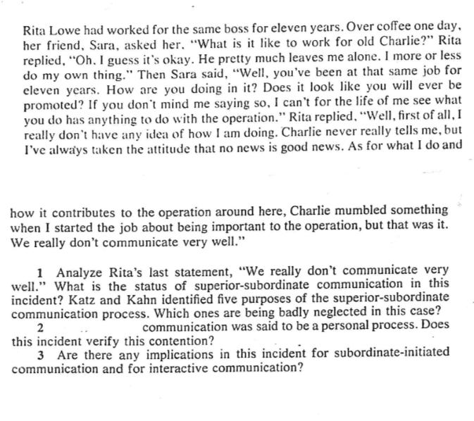 Rita Lowe had worked for the same boss for eleven years. Over coffee one day, her friend, Sara, asked her.