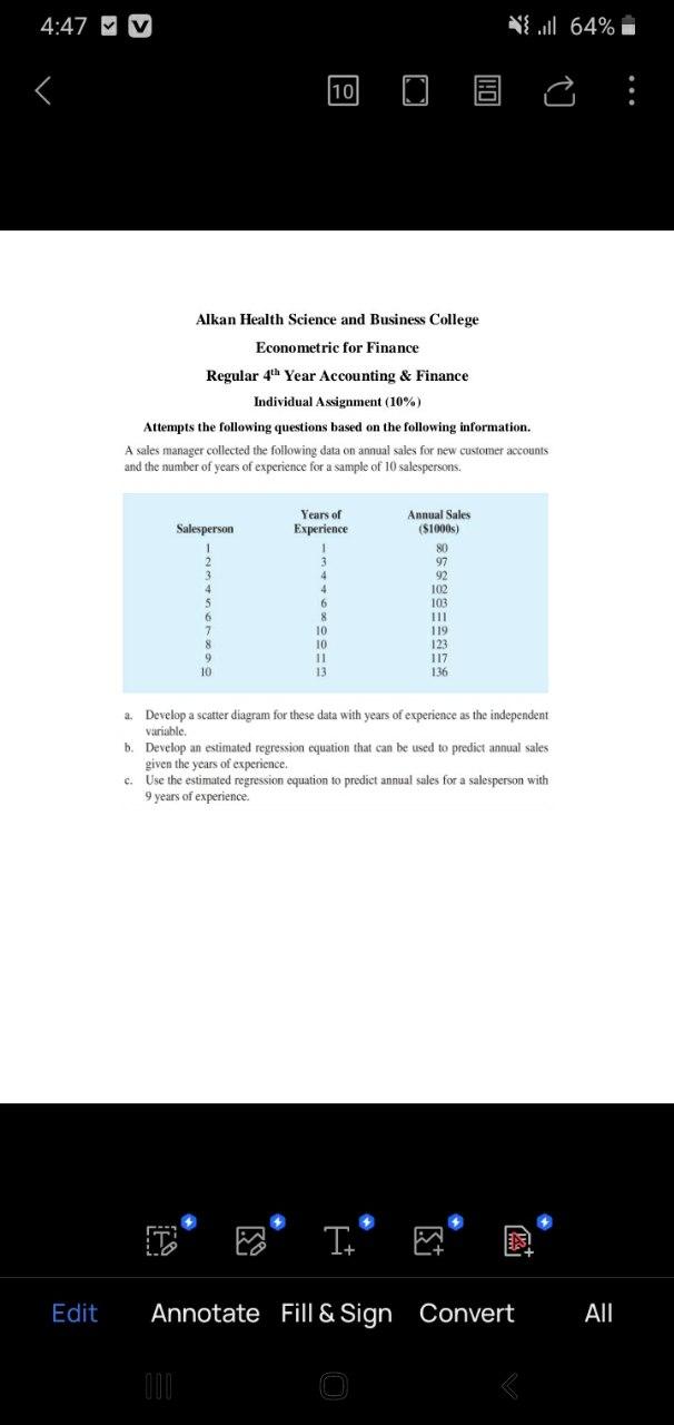 4:47   Edit Alkan Health Science and Business College Econometric for Finance Regular 4th Year Accounting &