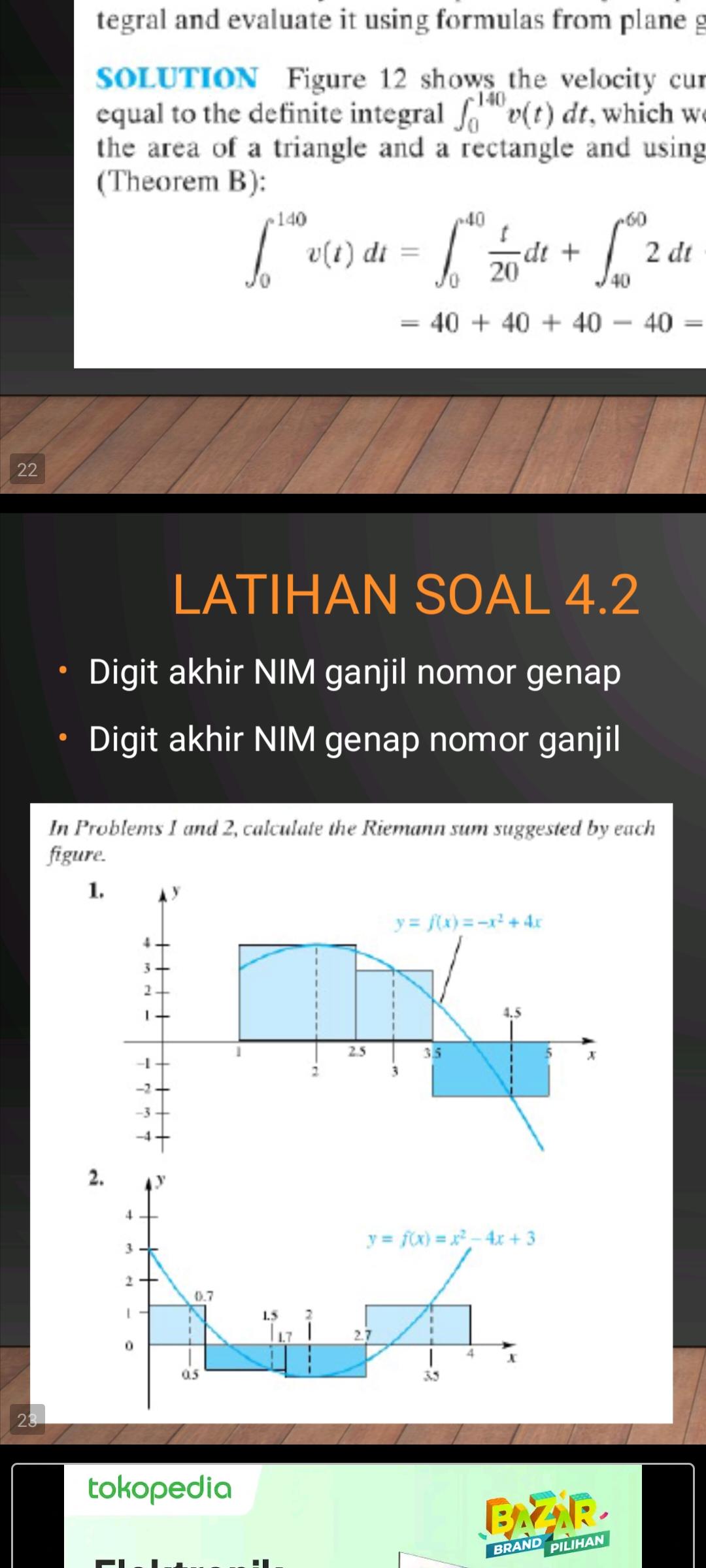 22 23 tegral and evaluate it using formulas from plane g -140 SOLUTION Figure 12 shows the velocity cur equal