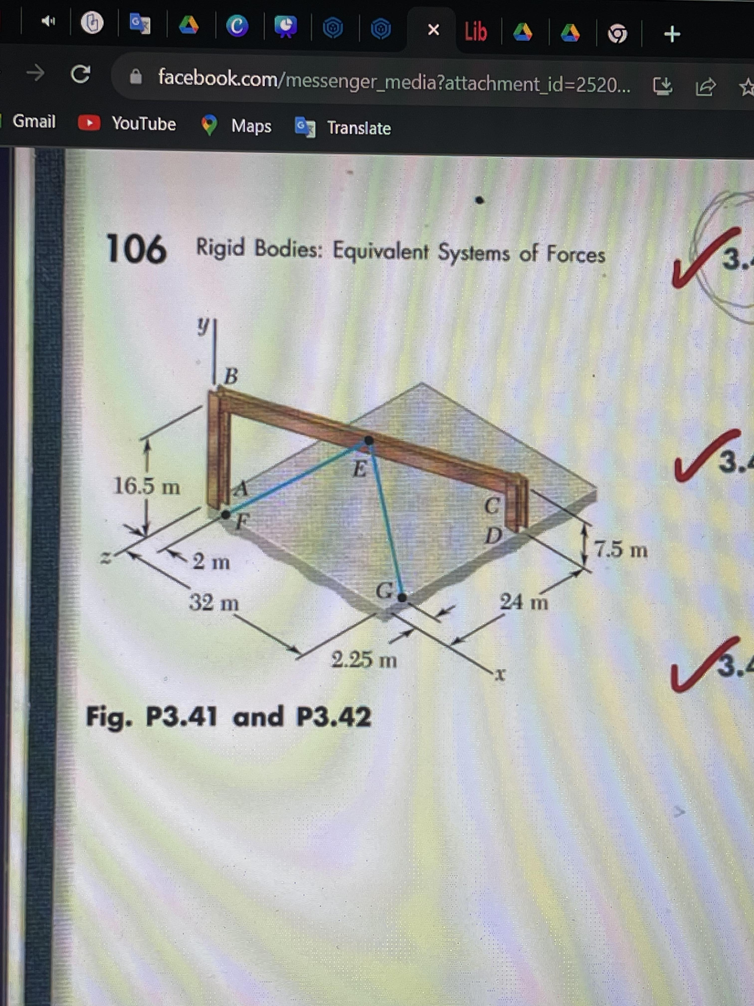 (1 Gmail C G AC YouTube facebook.com/messenger_media?attachment_id=2520... Maps Translate 16.5 m B 106 Rigid