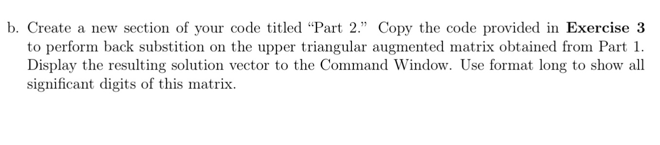 b. Create a new section of your code titled "Part 2." Copy