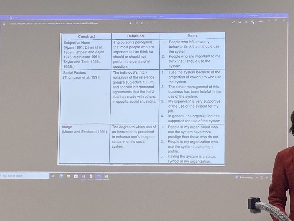 SOCIAL INFLUENCE-ROOT-CONSTRUCTS-DEFINITIONS-AND-SCALES PROPOSED-BY VENKATESH ETALpg Type here to search B Construct Subjective
