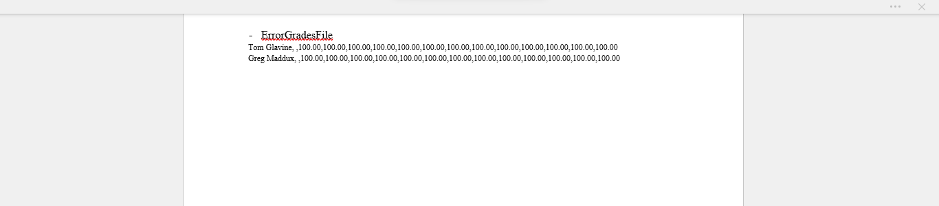 also address various exceptions/errors. Topics FileIO (file reading /file writing) Exception Handling