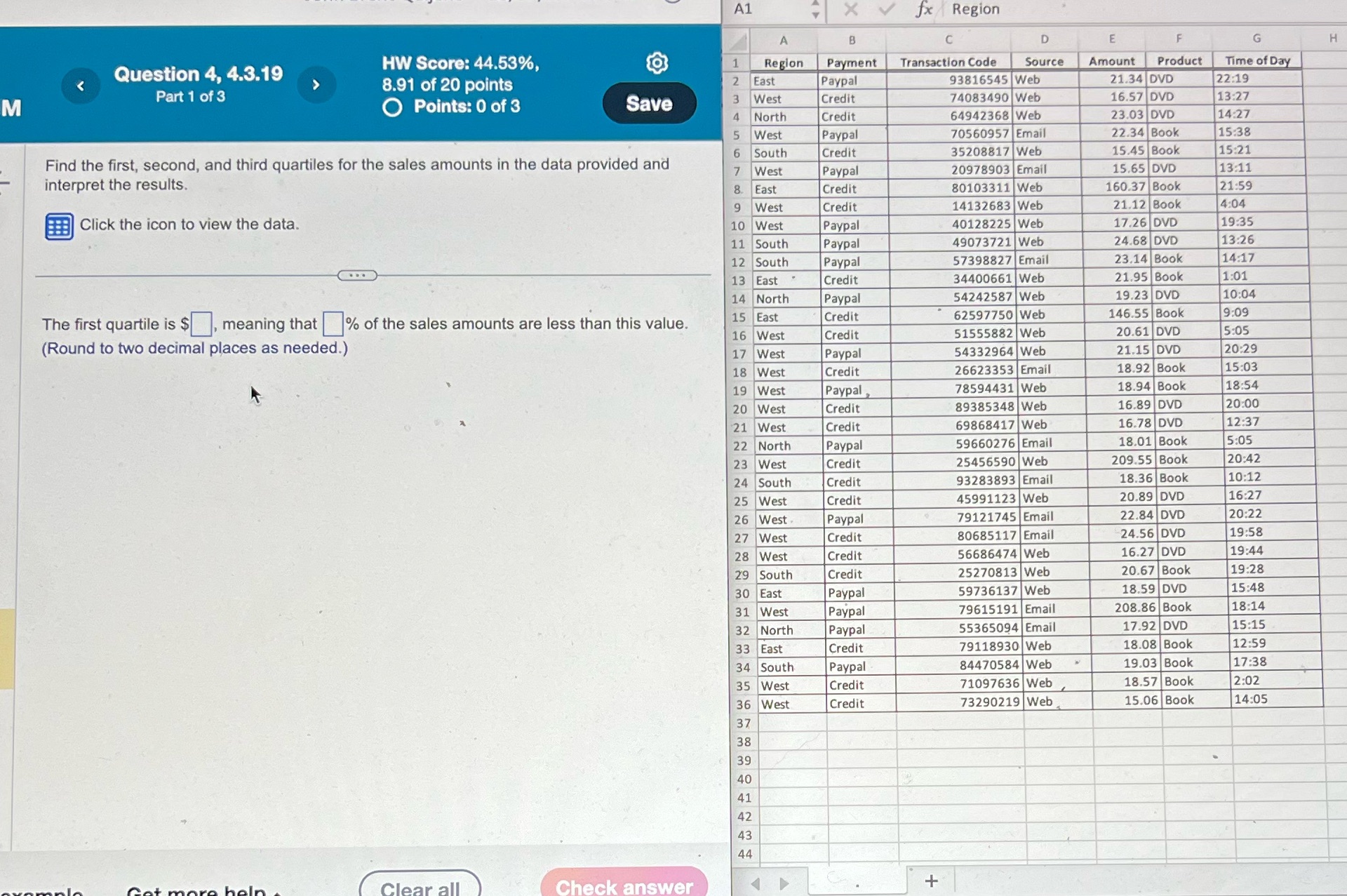 M Question 4, 4.3.19 Part 1 of 3 Click the icon to