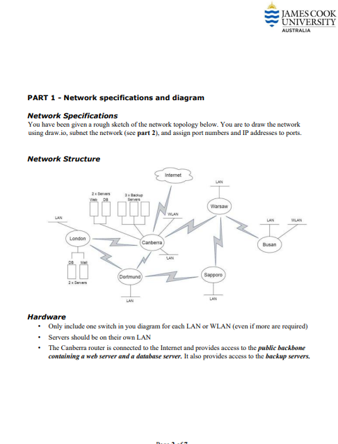 to design a network, research and source appropriate devices justifying choices (feasibility,