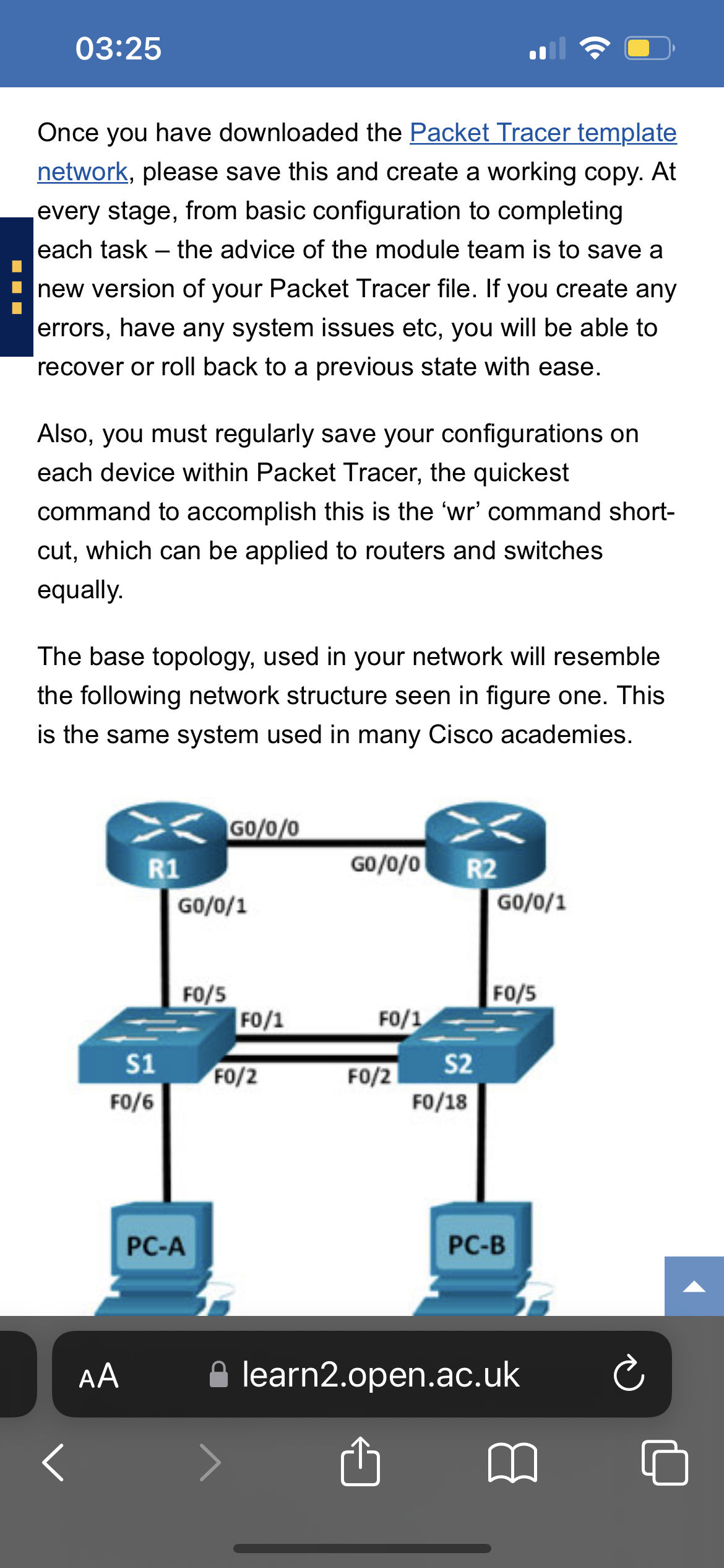 different IP addresses. See below for the full set of configuration commands