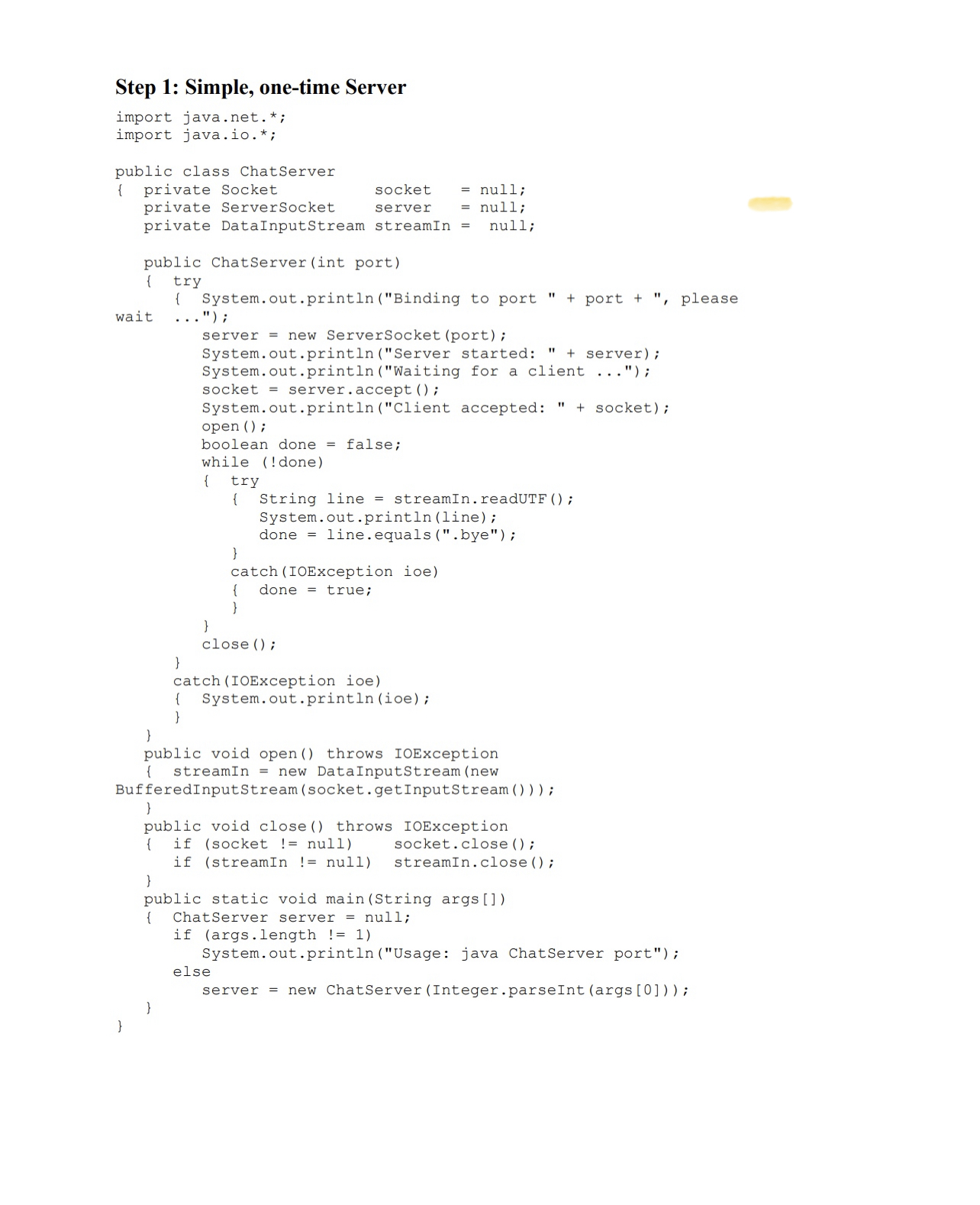 Java Project is to provide simple chat application between computer users. Here