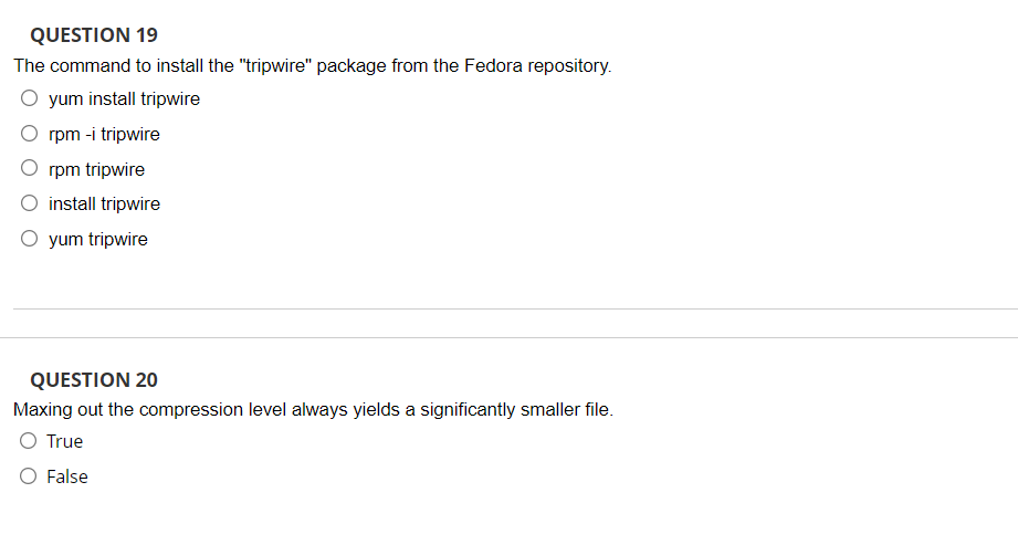 by a Linux distribution for installs/updates is called a(n) O a. archive