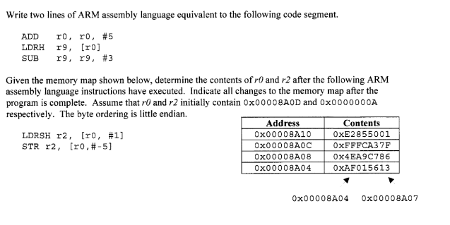 10, and 12 of register r9. Write a single line of ARM
