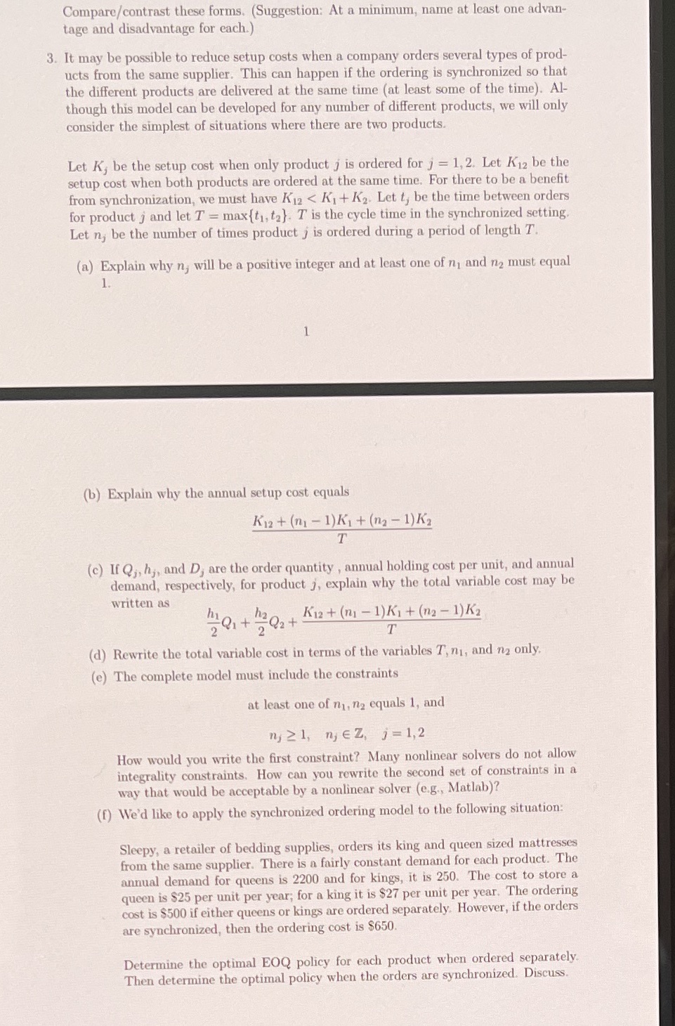 Compare/contrast these forms. (Suggestion: At a minimum, name at least one advan-