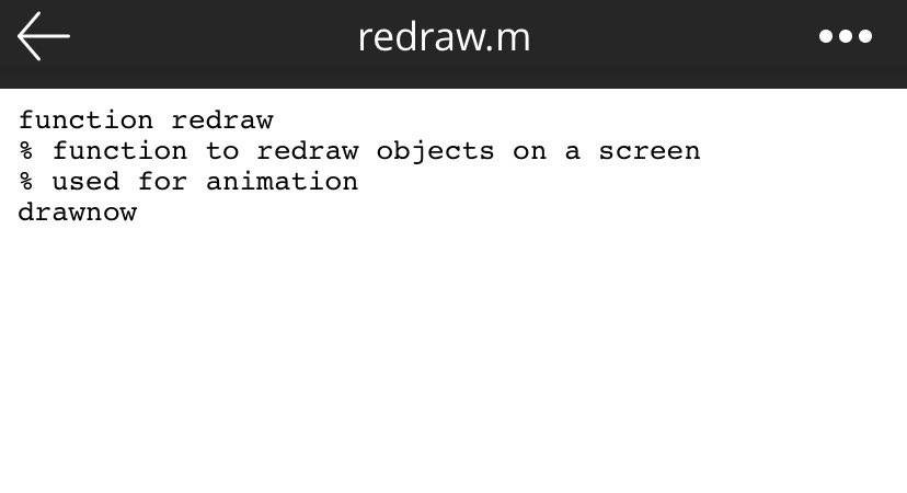 at (300, 140) with radius 10 by calling drawBall. d. Move ball