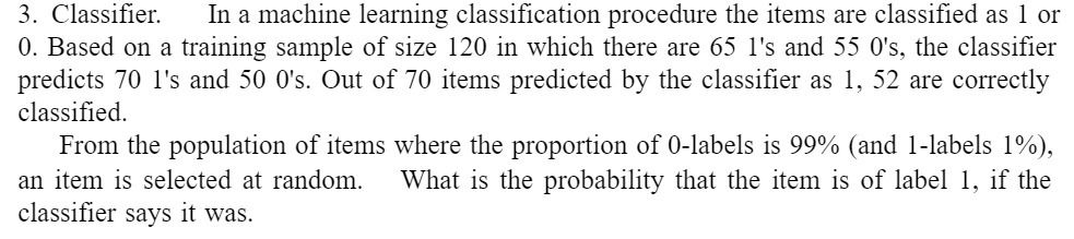 3. Classifier. In a machine learning classification procedure the items are classified