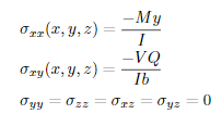 Orx (x, y, z) = -My I -VQ Oxy(x, y, z) =