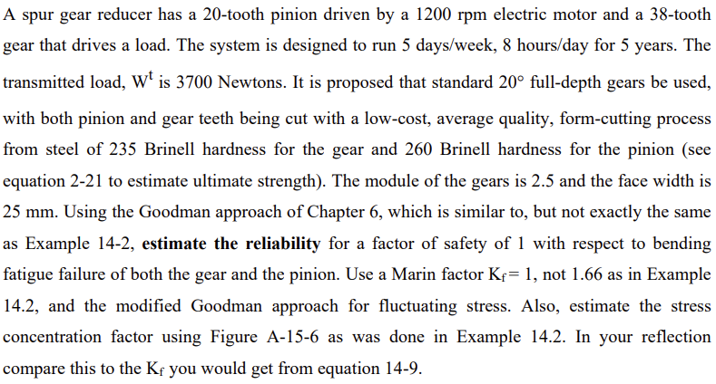 to determine both the bending and contact (surface) fatigue factors of safety