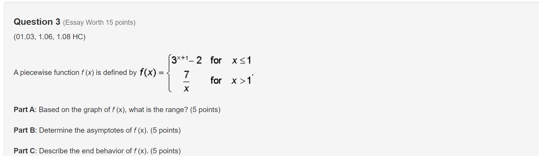 of 1 at 3 and a zero of multiplicity of 2 at