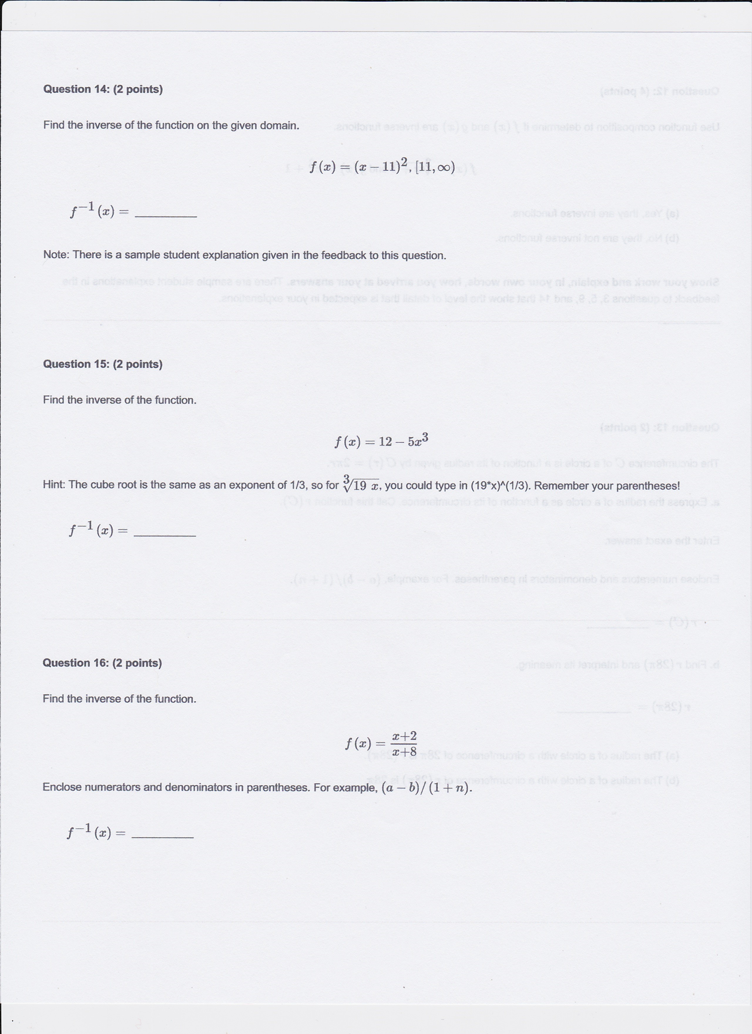 infinity. To enter U, type U. Domain: Vertical asymptotes: The fields below
