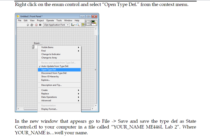 the "Clear" button is pressed. Save the new modified vi to the