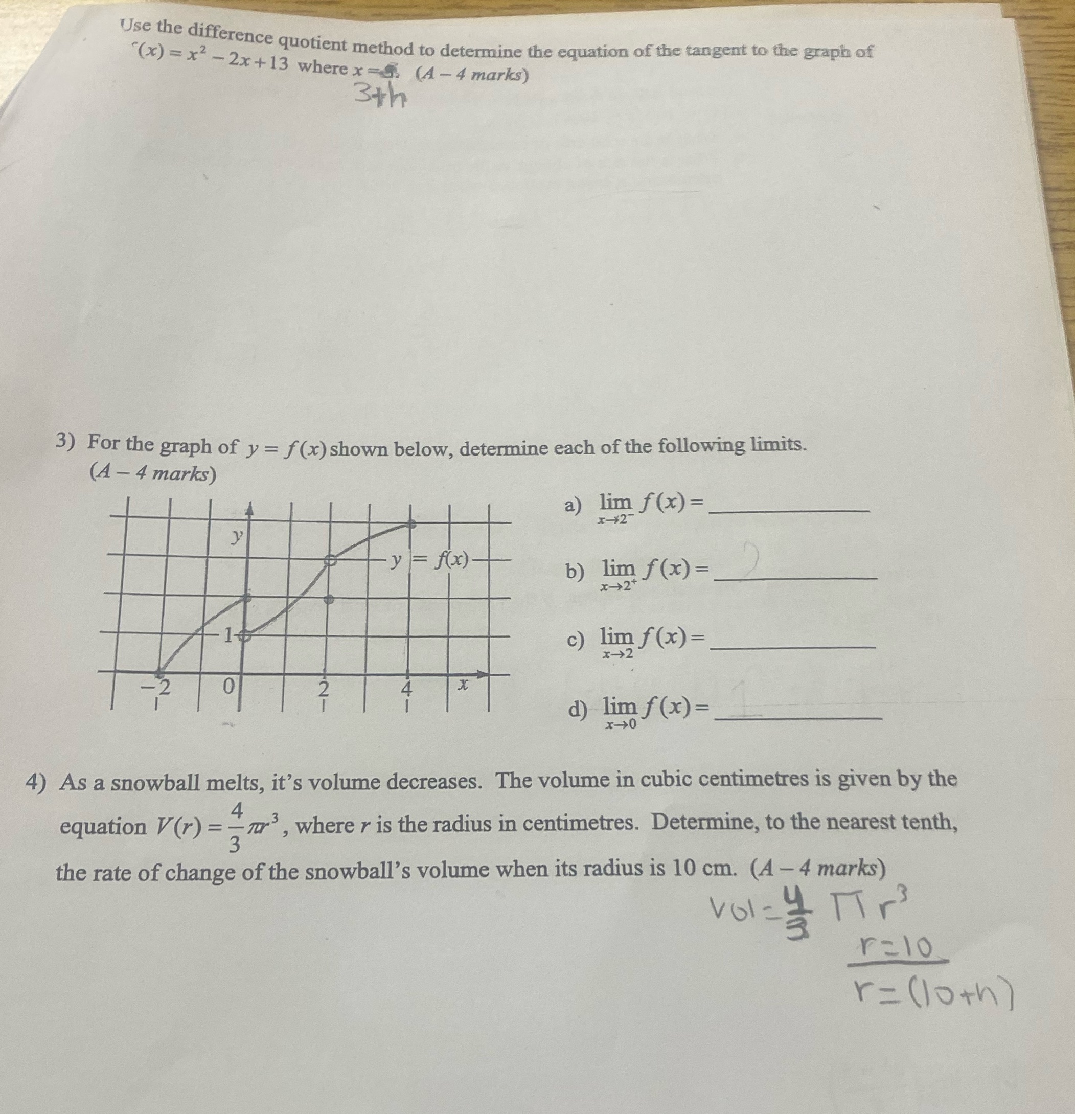 [Solved] Use the difference quotient method to det | SolutionInn