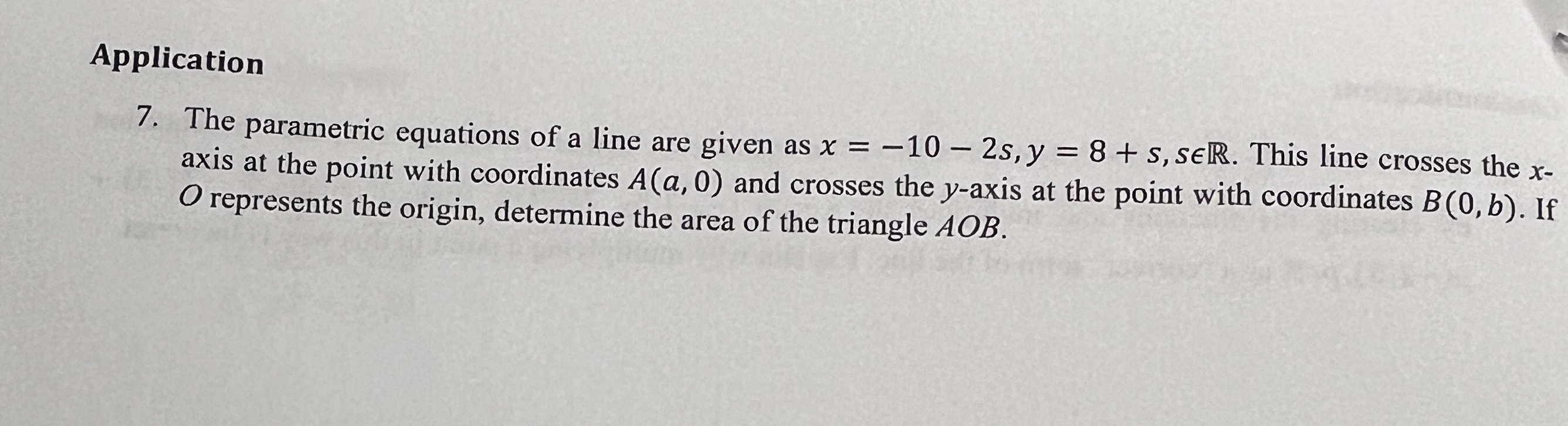 line. 24 communication 5. A line has 7 = () + p(-2,3),