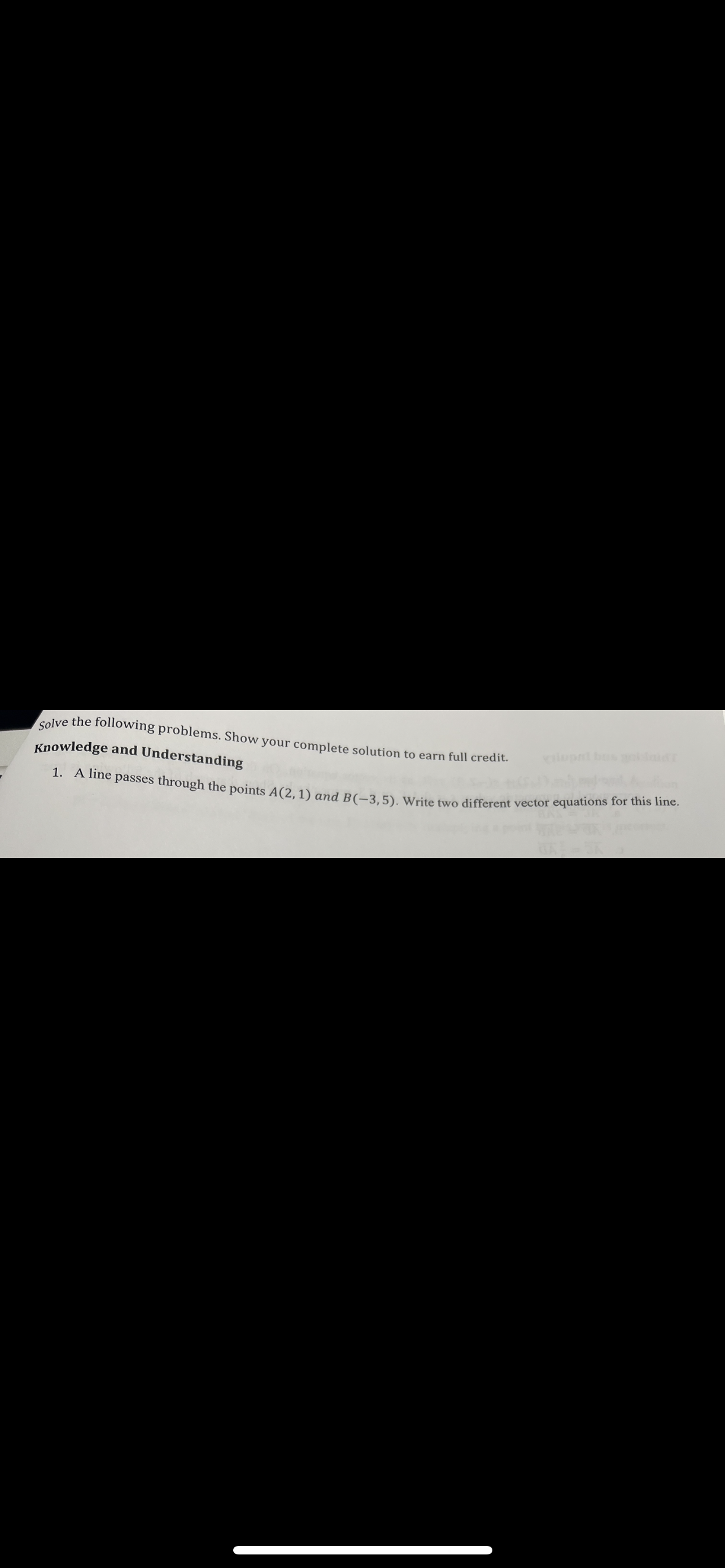 (1, ) by clearing the fractions and multiplies the vector p(-2,3), peR