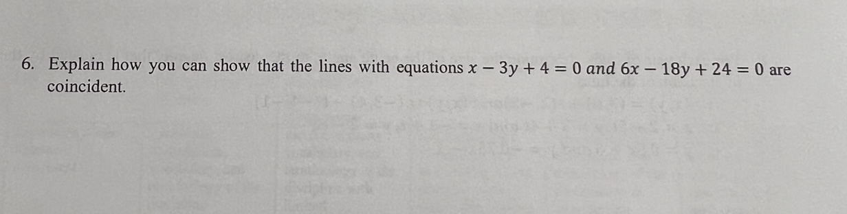 as a "correct" form of the line. Explain why multiplying a point