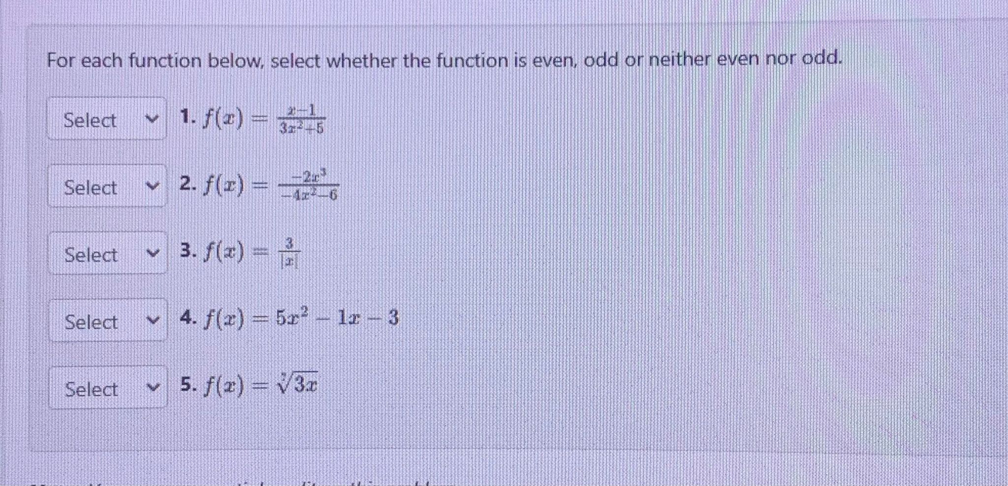 Evaluate the following expressions. Enter your answers as fractions in lowest terms.