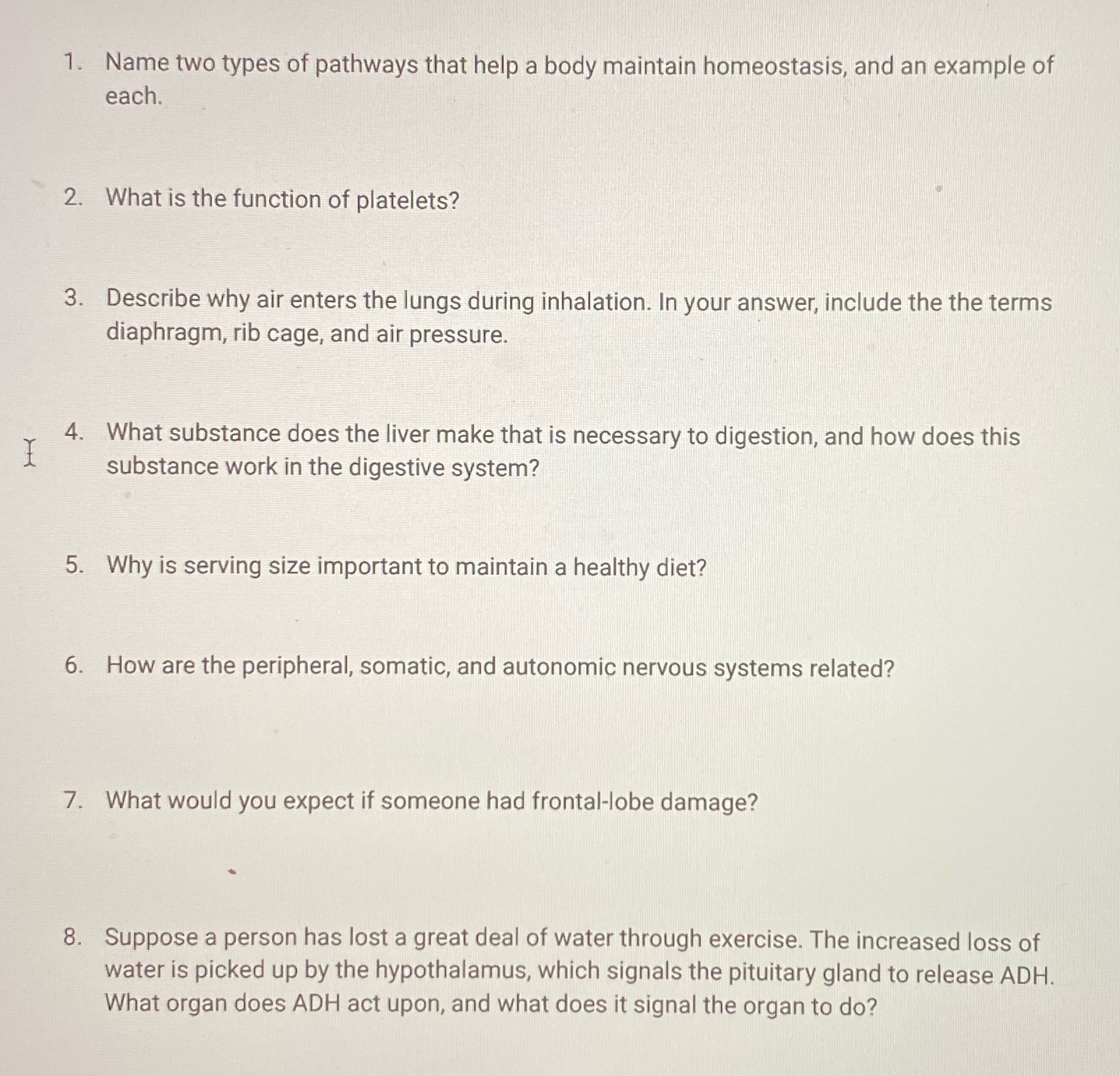 [solved] 1. Name Two Types Of Pathways That Help A 