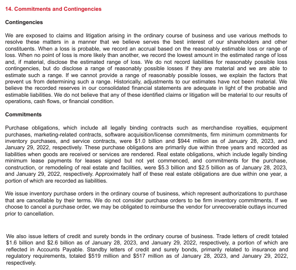 14. Commitments and Contingencies Contingencies We are exposed to claims and litigation