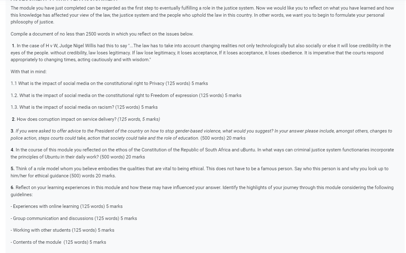The module you have just completed can be regarded as the first