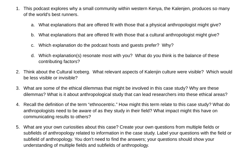 1. This podcast explores why a small community within western Kenya, the