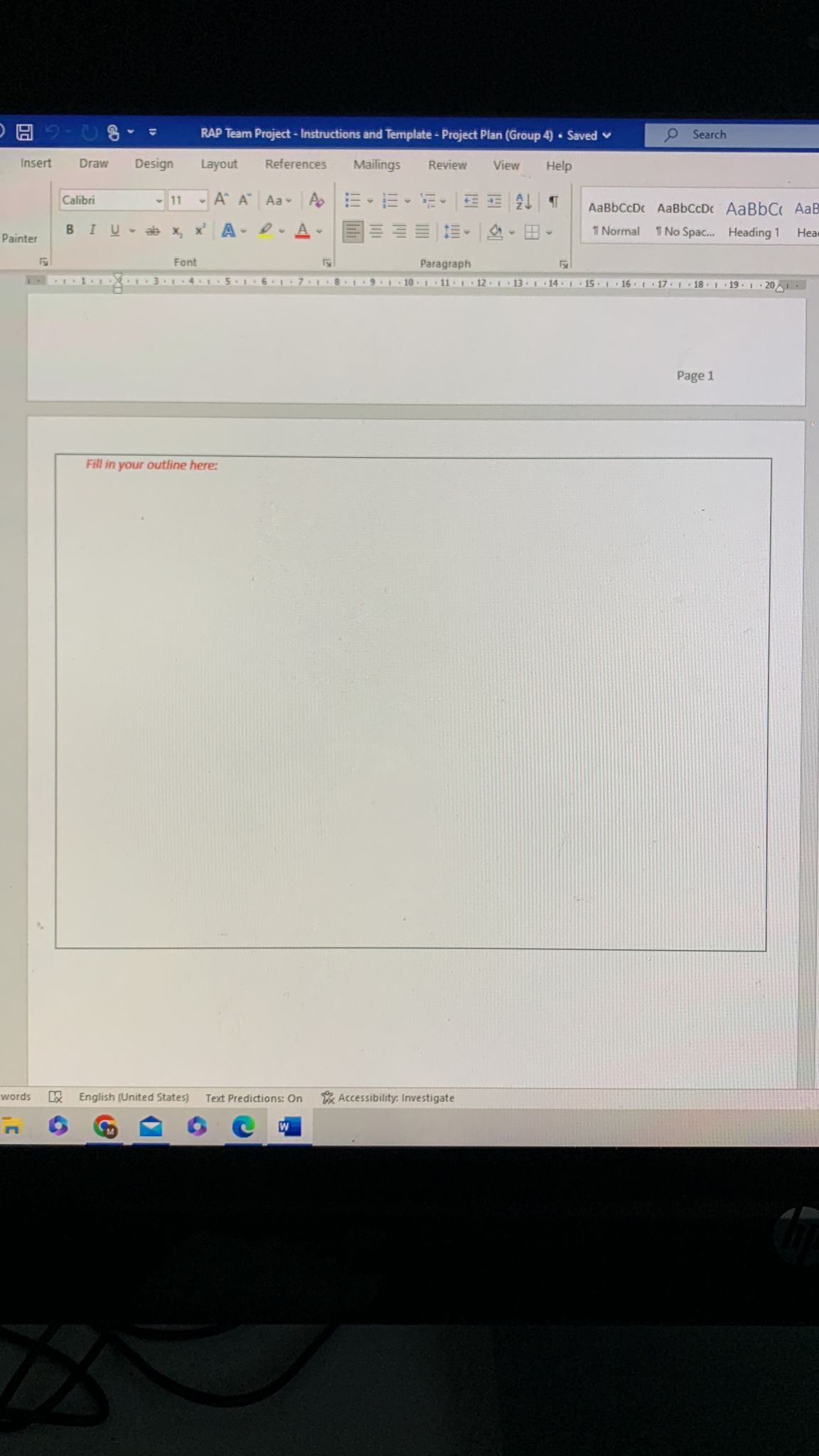 v 11 v AA Aa A A Search Review View Help T