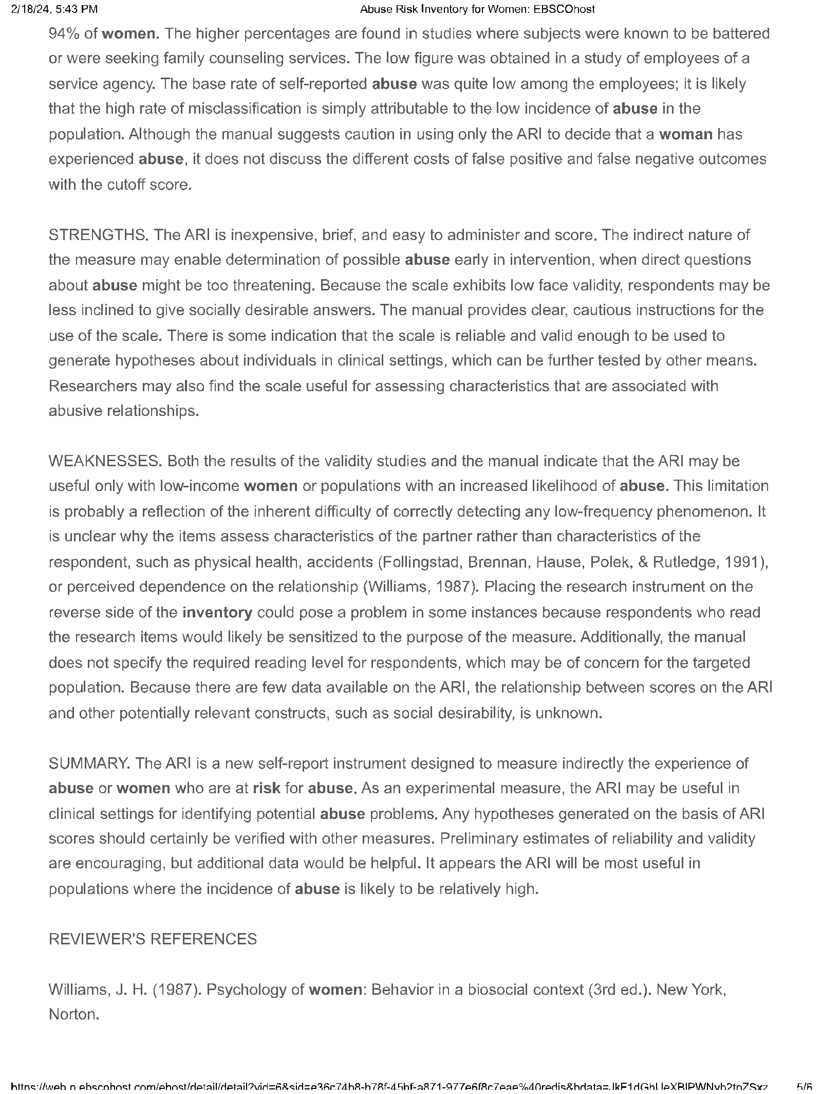 94025, info@mindgarden.com, www.mindgarden.com J. J. Kramer & J. C. Conoley (Eds.), The