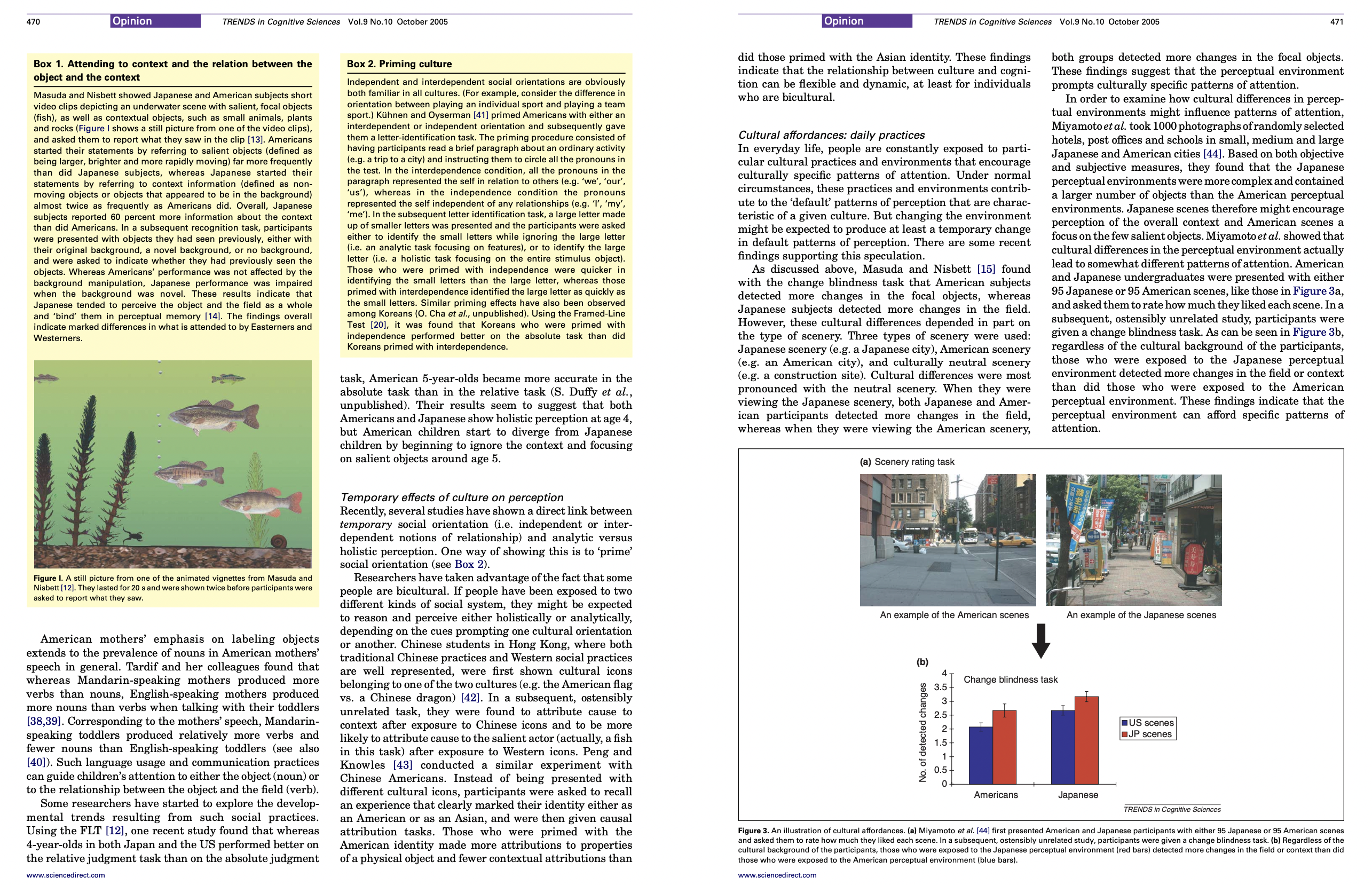 470 Opinion TRENDS in Cognitive Sciences Vol.9 No.10 October 2005 Box 1.