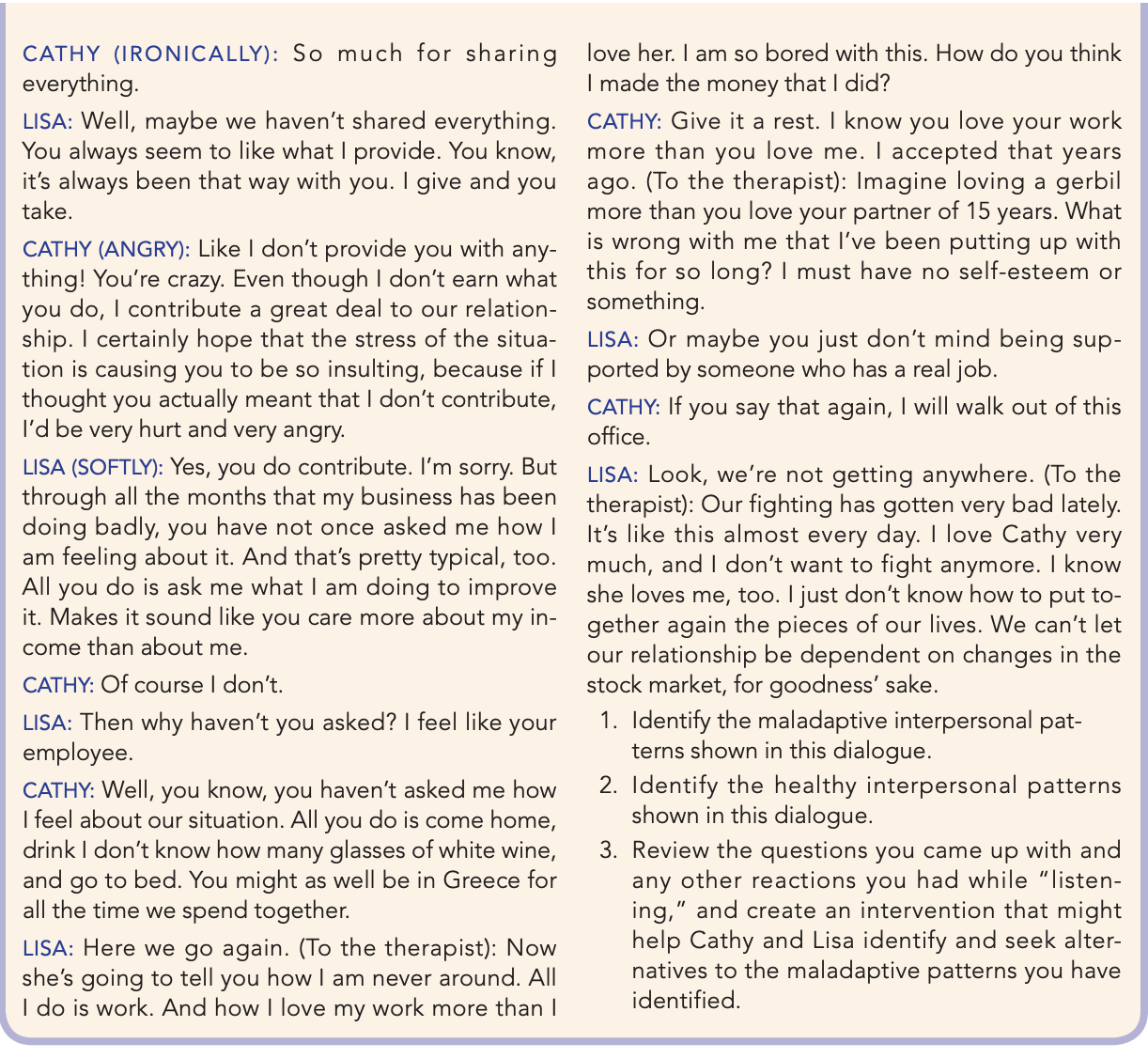 provided three or more reflective ques- tions. What attitudes do you bring