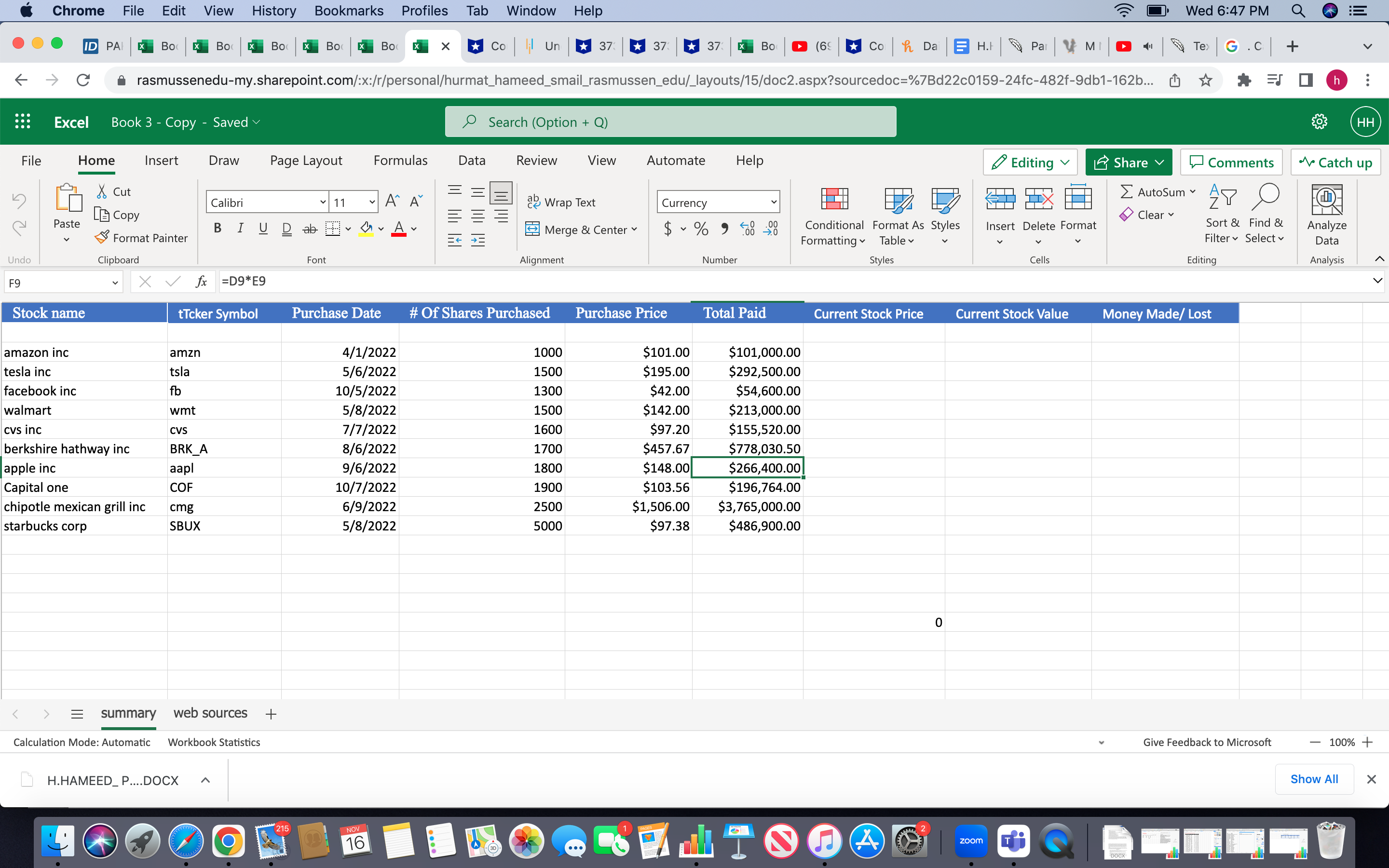 Chrome File Edit View History Bookmarks ID PA Bo Bo Bo C