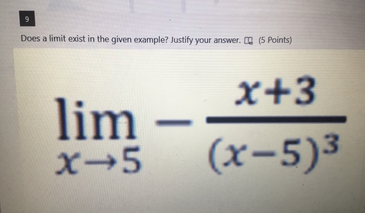 Points) lim y-5 2y3-3y+4y+1 y+5y+6 Enter your answer 13 Refer to the