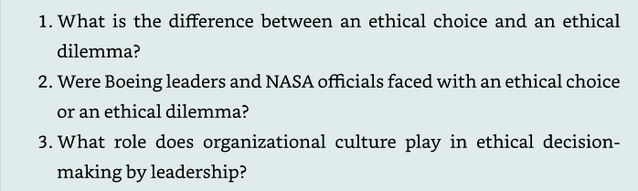 1. What is the difference between an ethical choice and an ethical