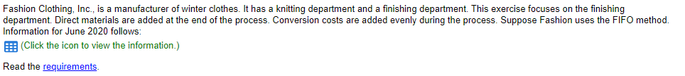 work done in current period Transferred-In Costs Equivalent Units Direct Conversion Materials