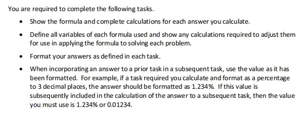 understanding of the principles of finance, Explains the solution to the problem