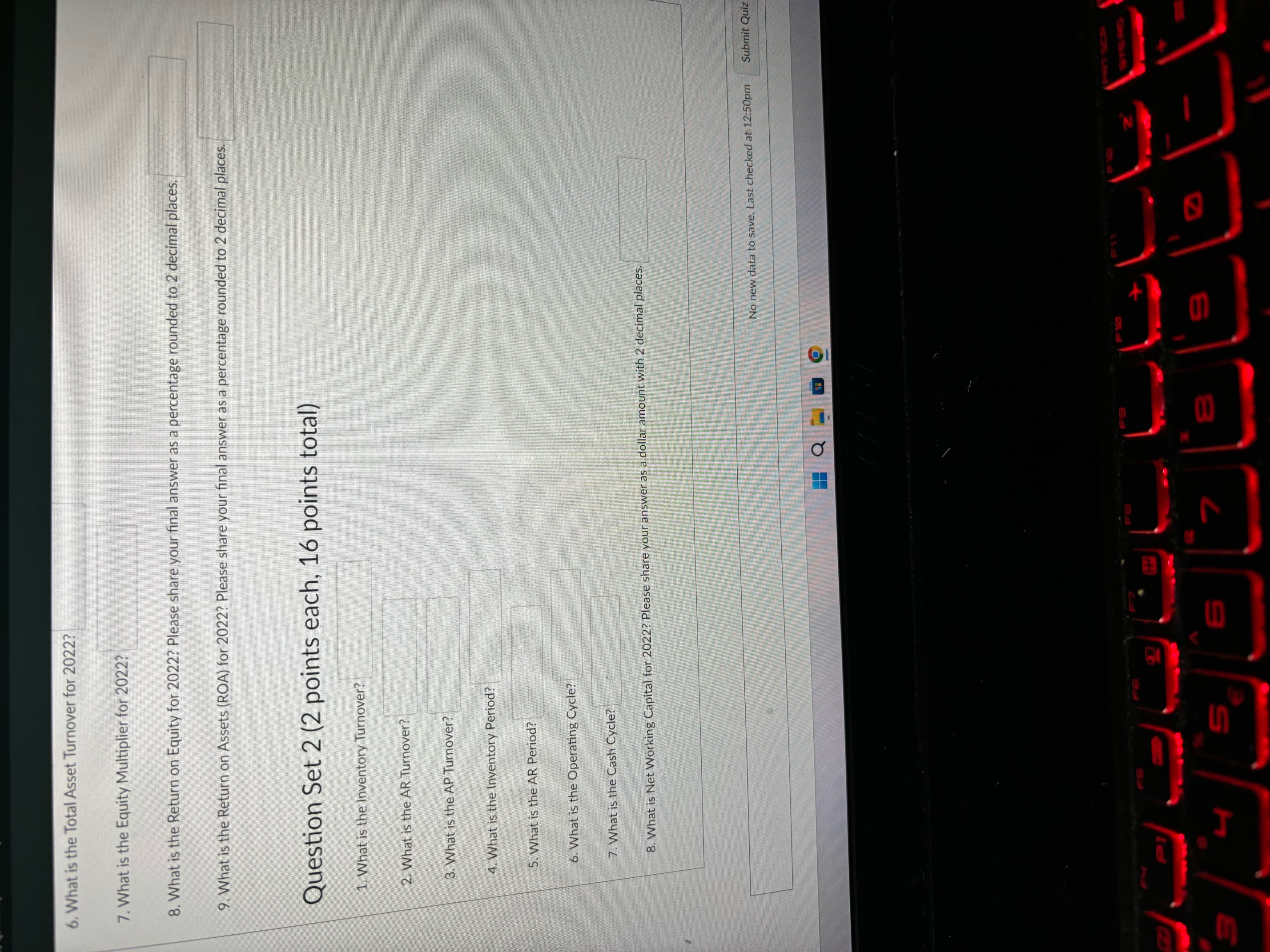 calculated number for further calculations, DO NOT round until after all calculations